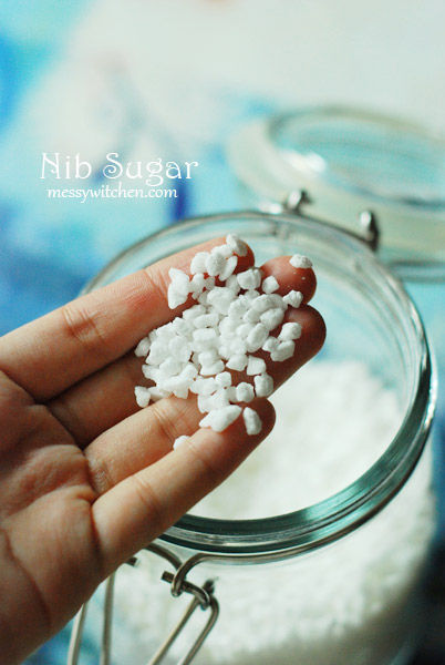 Nib Sugar or Pearl Sugar or Sugar Grains or Coarse Sugar